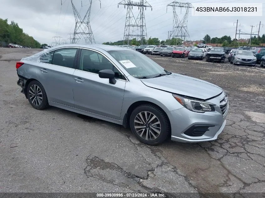 2018 Subaru Legacy 2.5I VIN: 4S3BNAB66J3018231 Lot: 39930995