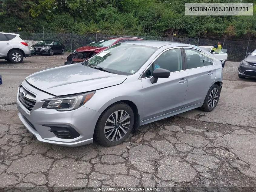 2018 Subaru Legacy 2.5I VIN: 4S3BNAB66J3018231 Lot: 39930995