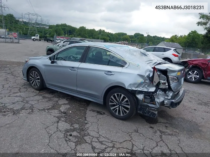 2018 Subaru Legacy 2.5I VIN: 4S3BNAB66J3018231 Lot: 39930995