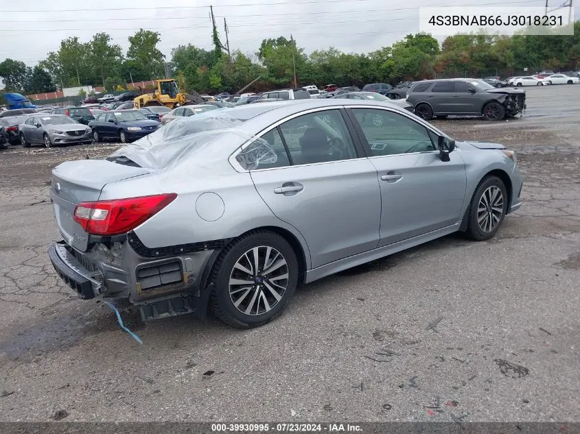 4S3BNAB66J3018231 2018 Subaru Legacy 2.5I