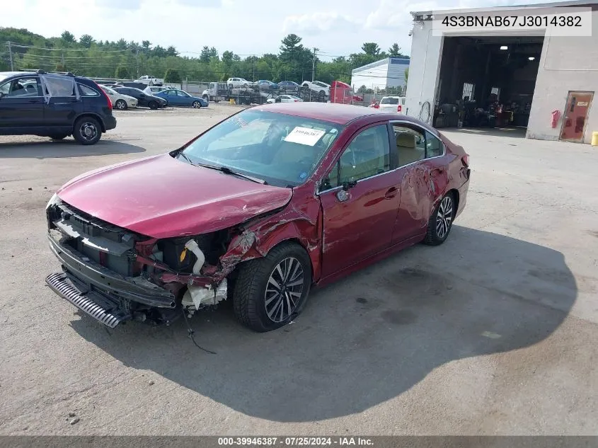 2018 Subaru Legacy 2.5I VIN: 4S3BNAB67J3014382 Lot: 39946387