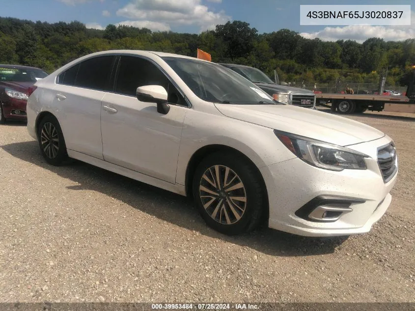 2018 Subaru Legacy 2.5I Premium VIN: 4S3BNAF65J3020837 Lot: 39953484