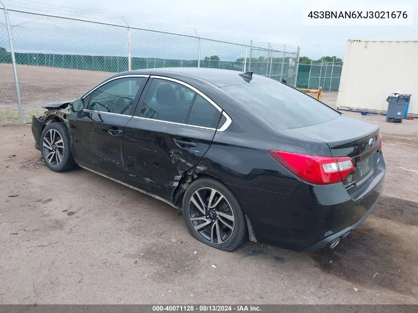 2018 Subaru Legacy 2.5I Limited VIN: 4S3BNAN6XJ3021676 Lot: 40071128