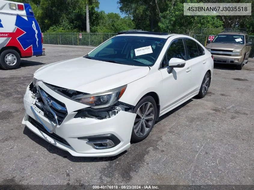 2018 Subaru Legacy 2.5I Limited VIN: 4S3BNAN67J3035518 Lot: 40176518