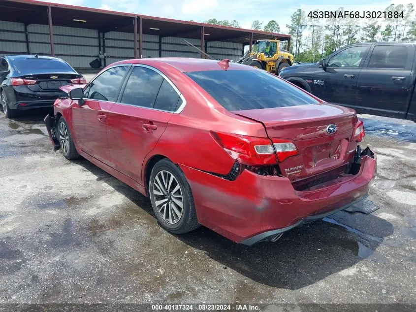 4S3BNAF68J3021884 2018 Subaru Legacy 2.5I Premium