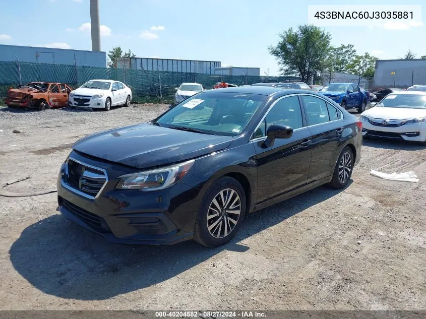 2018 Subaru Legacy 2.5I Premium VIN: 4S3BNAC60J3035881 Lot: 40204582