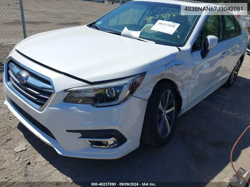 2018 Subaru Legacy 2.5I Limited VIN: 4S3BNAN67J3042081 Lot: 40237890