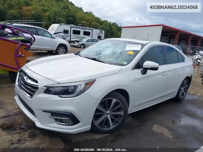 2018 Subaru Legacy 2.5I Limited VIN: 4S3BNAN62J3024068 Lot: 40356458