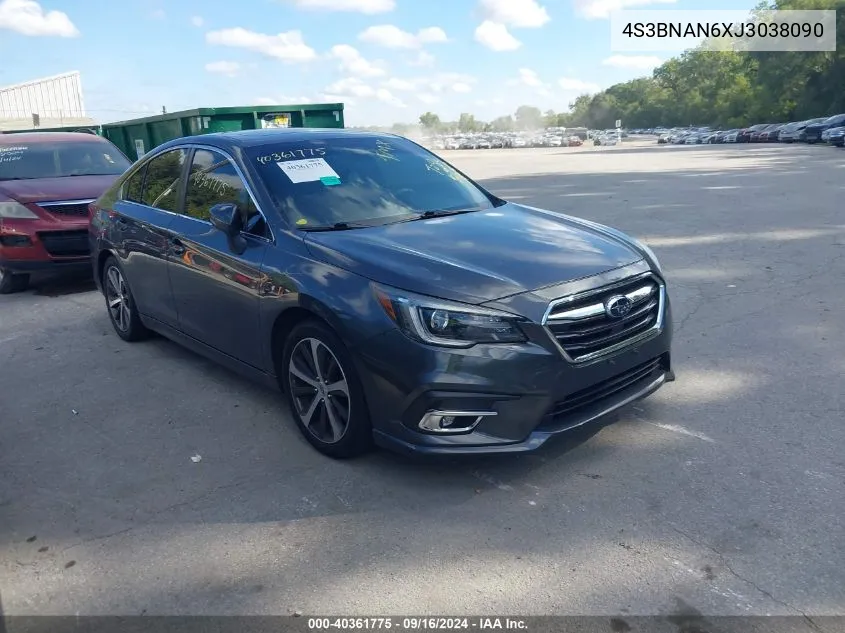 2018 Subaru Legacy 2.5I Limited VIN: 4S3BNAN6XJ3038090 Lot: 40361775