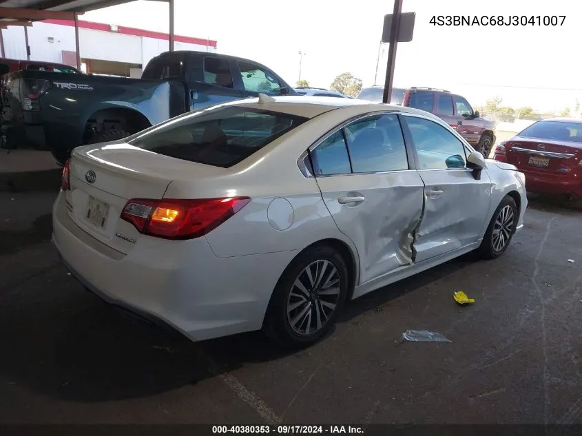 2018 Subaru Legacy Premium VIN: 4S3BNAC68J3041007 Lot: 40380353