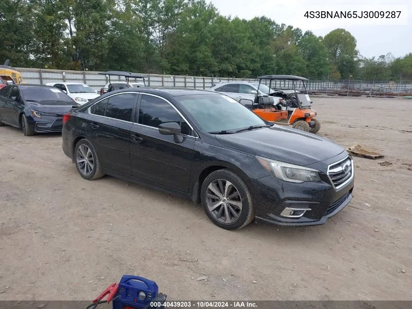 4S3BNAN65J3009287 2018 Subaru Legacy 2.5I Limited