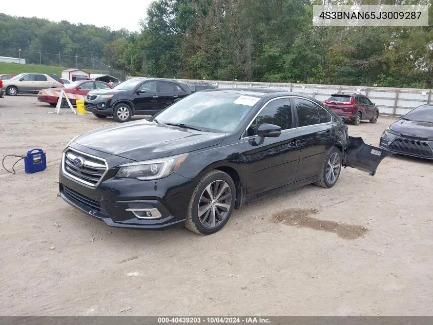 2018 Subaru Legacy 2.5I Limited VIN: 4S3BNAN65J3009287 Lot: 40439203