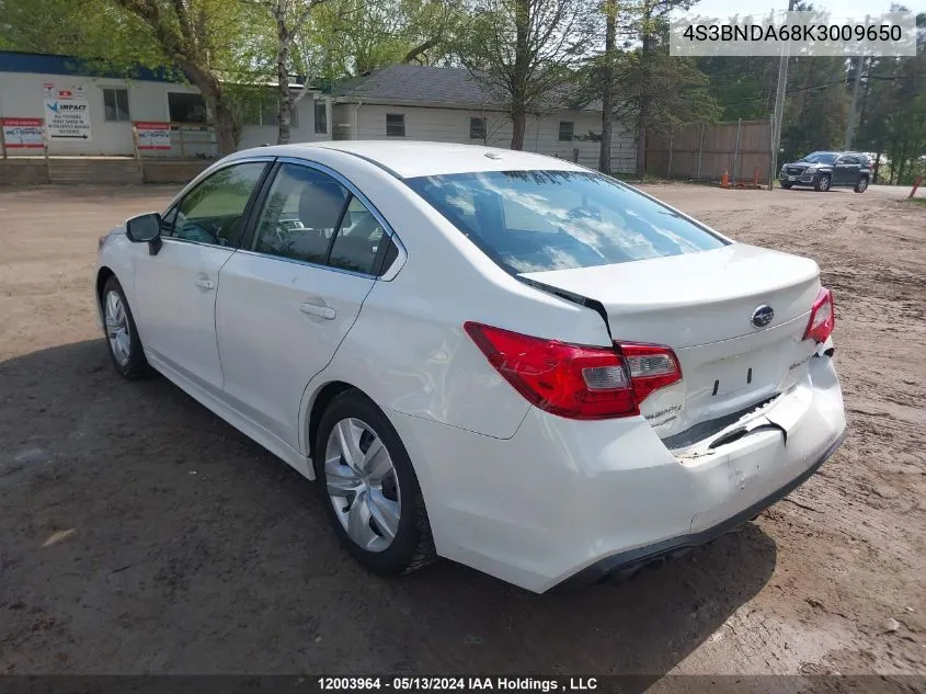 4S3BNDA68K3009650 2019 Subaru Legacy