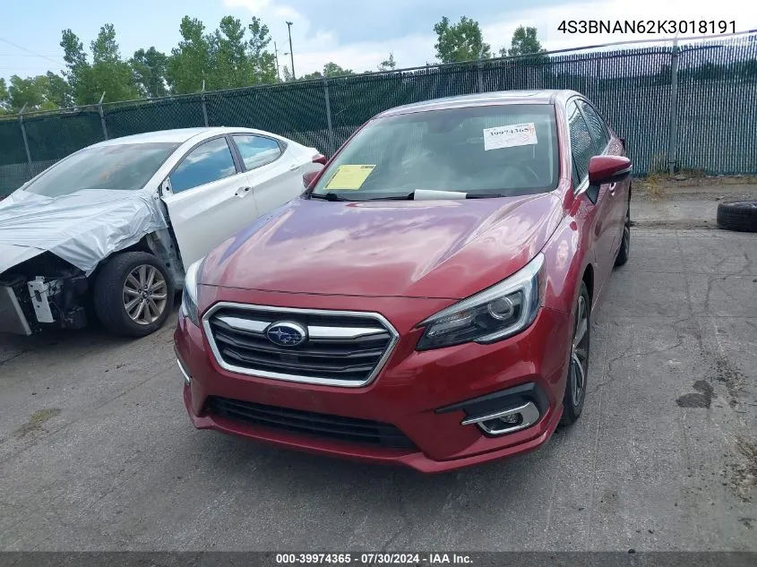 4S3BNAN62K3018191 2019 Subaru Legacy 2.5I Limited