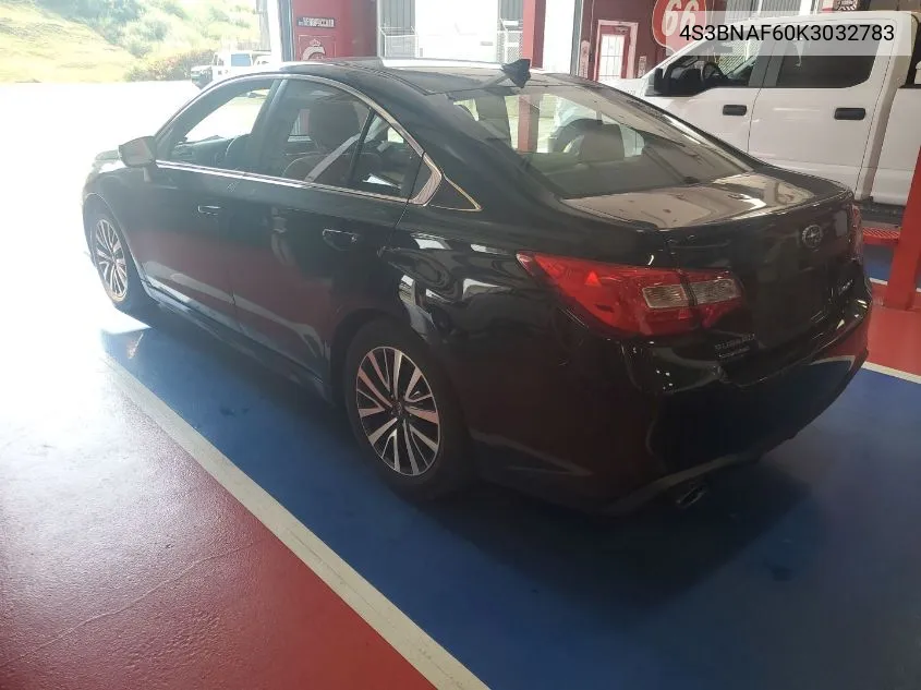 4S3BNAF60K3032783 2019 Subaru Legacy 2.5I Premium