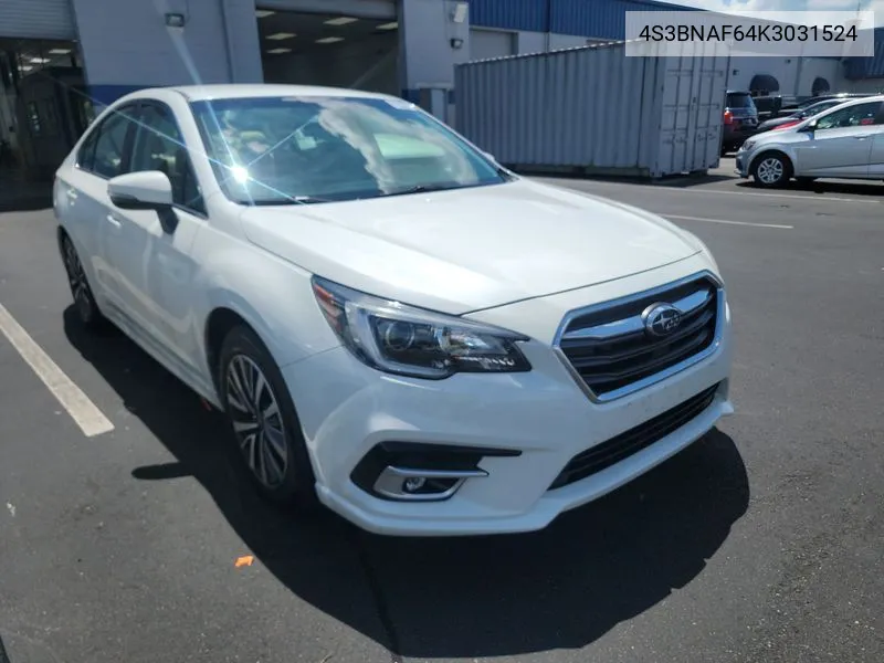 2019 Subaru Legacy 2.5I Premium VIN: 4S3BNAF64K3031524 Lot: 40088425