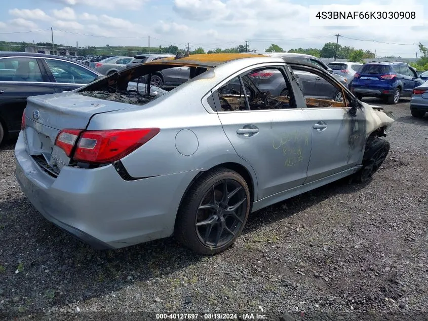 2019 Subaru Legacy 2.5I Premium VIN: 4S3BNAF66K3030908 Lot: 40127697