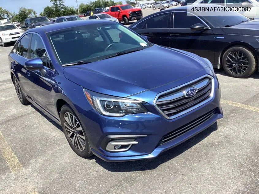 2019 Subaru Legacy 2.5I Premium VIN: 4S3BNAF63K3030087 Lot: 40151682