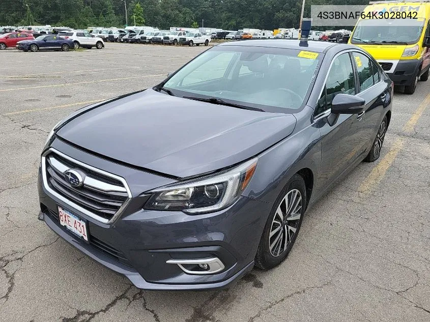 2019 Subaru Legacy 2.5I Premium VIN: 4S3BNAF64K3028042 Lot: 40173455