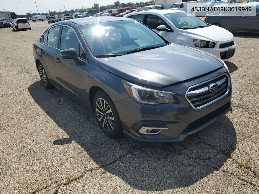 2019 Subaru Legacy 2.5I Premium VIN: 4S3BNAF69K3019949 Lot: 40184424