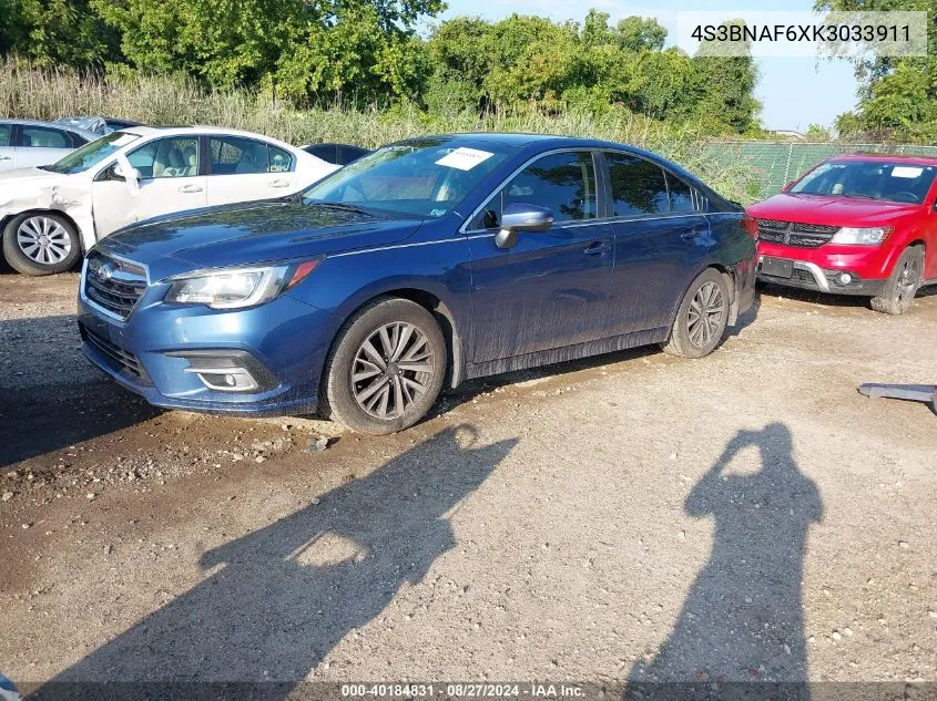 4S3BNAF6XK3033911 2019 Subaru Legacy 2.5I Premium