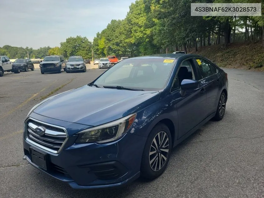 2019 Subaru Legacy Premium VIN: 4S3BNAF62K3028573 Lot: 40246879