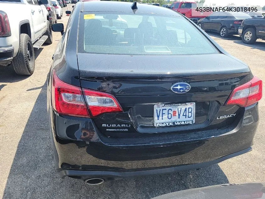 2019 Subaru Legacy 2.5I Premium VIN: 4S3BNAF64K3018496 Lot: 40250950