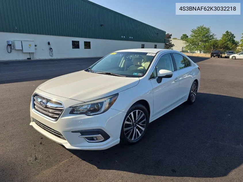 2019 Subaru Legacy 2.5I Premium VIN: 4S3BNAF62K3032218 Lot: 40283837