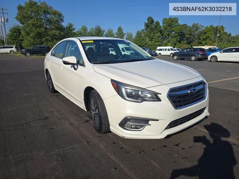 2019 Subaru Legacy 2.5I Premium VIN: 4S3BNAF62K3032218 Lot: 40283837