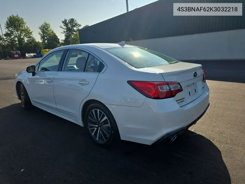 2019 Subaru Legacy 2.5I Premium VIN: 4S3BNAF62K3032218 Lot: 40283837