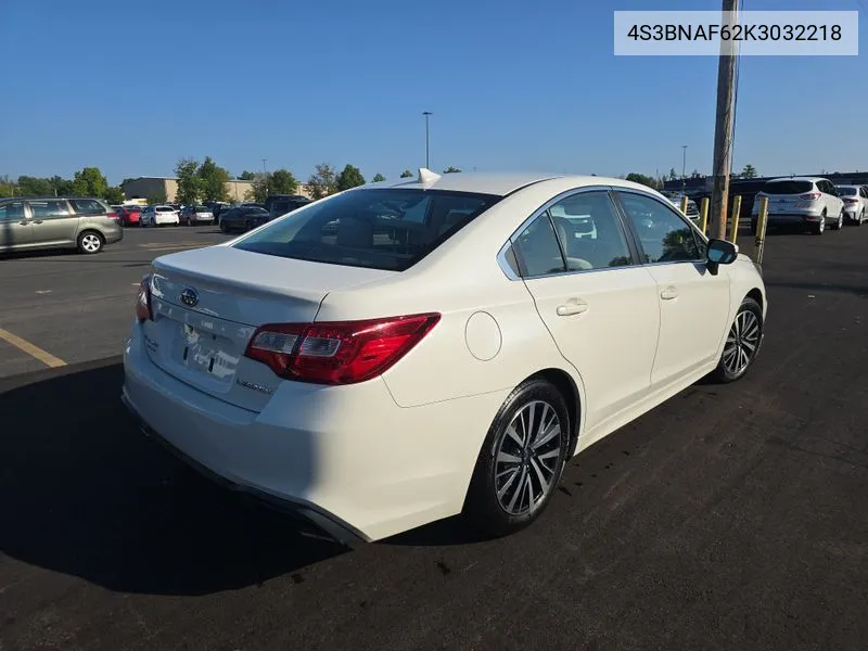 2019 Subaru Legacy 2.5I Premium VIN: 4S3BNAF62K3032218 Lot: 40283837