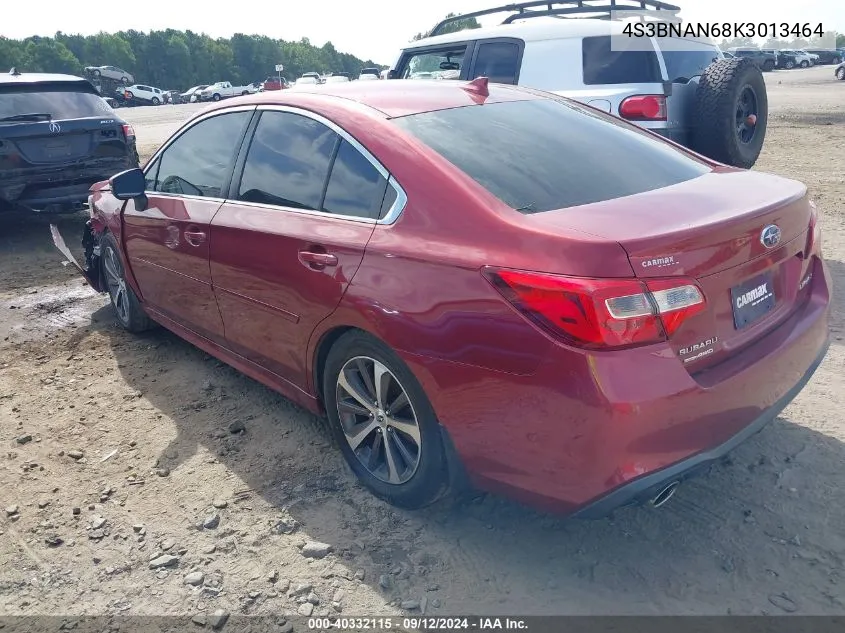 2019 Subaru Legacy 2.5I Limited VIN: 4S3BNAN68K3013464 Lot: 40332115