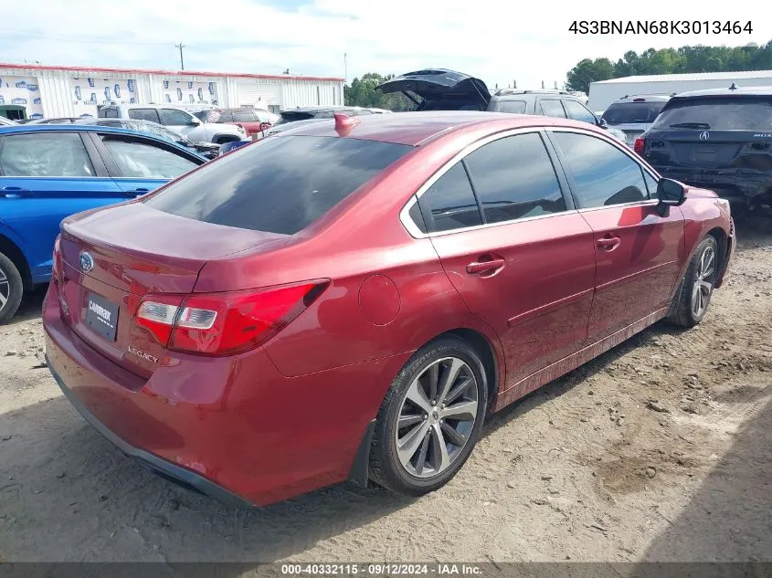 2019 Subaru Legacy 2.5I Limited VIN: 4S3BNAN68K3013464 Lot: 40332115