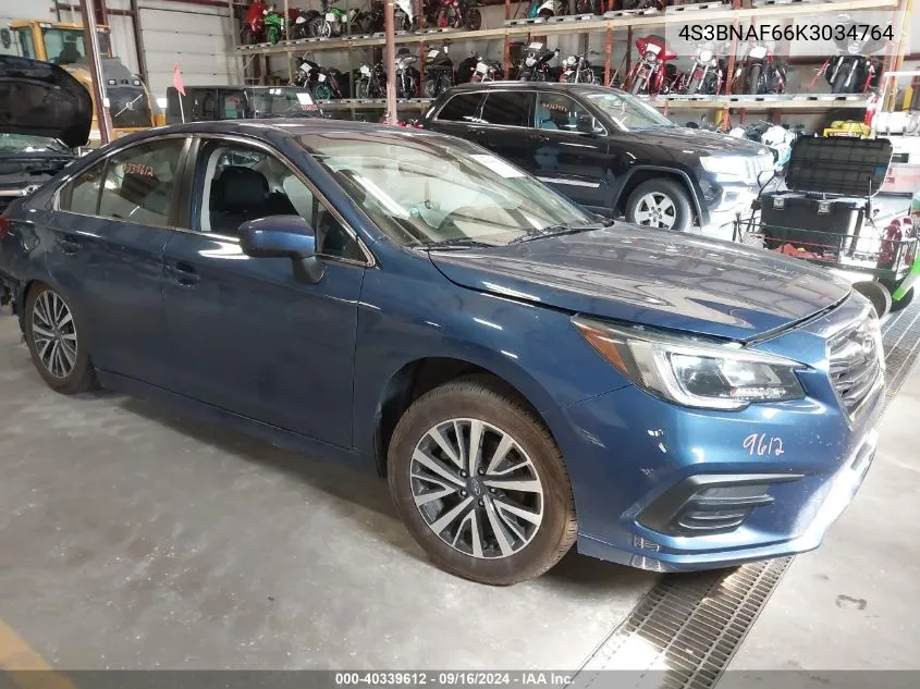 4S3BNAF66K3034764 2019 Subaru Legacy 2.5I Premium