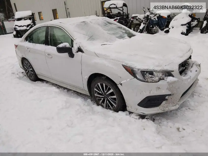 4S3BNAB60K3032322 2019 Subaru Legacy 2.5I