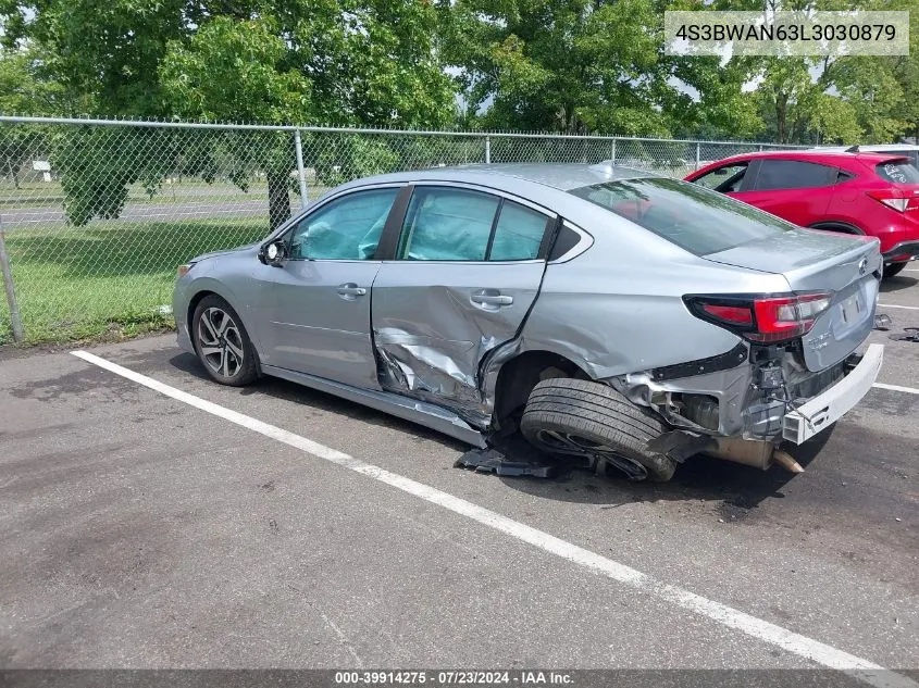 4S3BWAN63L3030879 2020 Subaru Legacy Limited