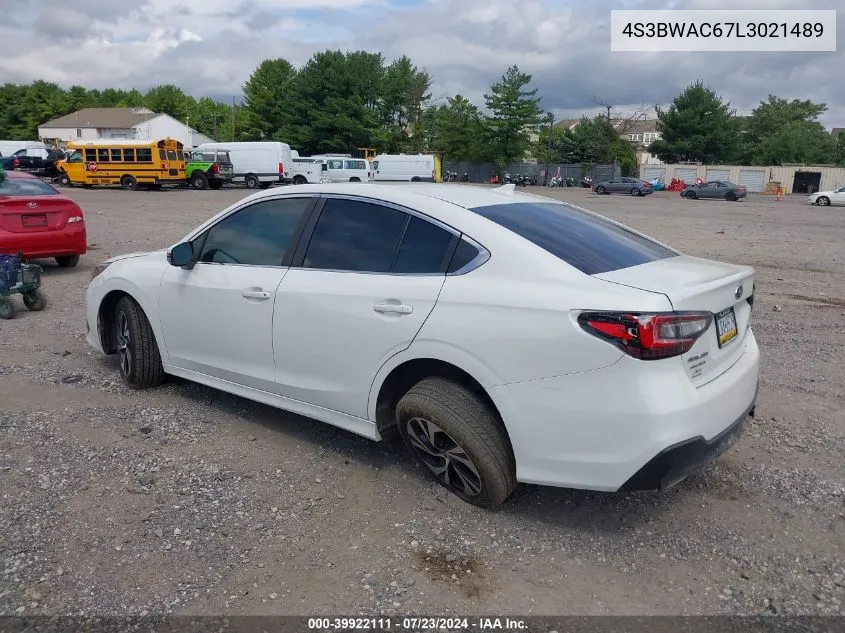 2020 Subaru Legacy Premium VIN: 4S3BWAC67L3021489 Lot: 39922111