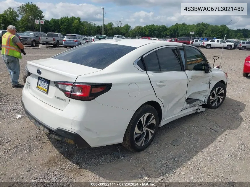 2020 Subaru Legacy Premium VIN: 4S3BWAC67L3021489 Lot: 39922111