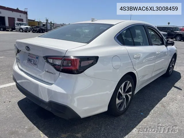 2020 Subaru Legacy Premium VIN: 4S3BWAC6XL3008459 Lot: 39974576