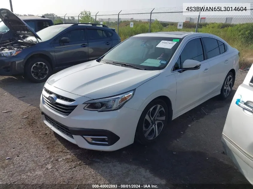 2020 Subaru Legacy Limited VIN: 4S3BWAN65L3014604 Lot: 40002893