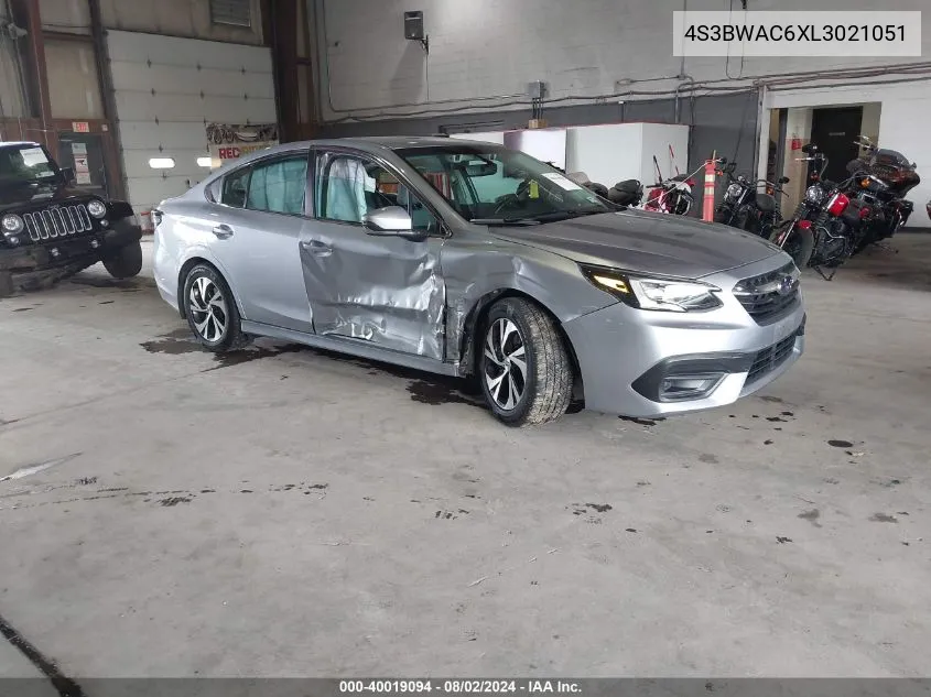 4S3BWAC6XL3021051 2020 Subaru Legacy Premium