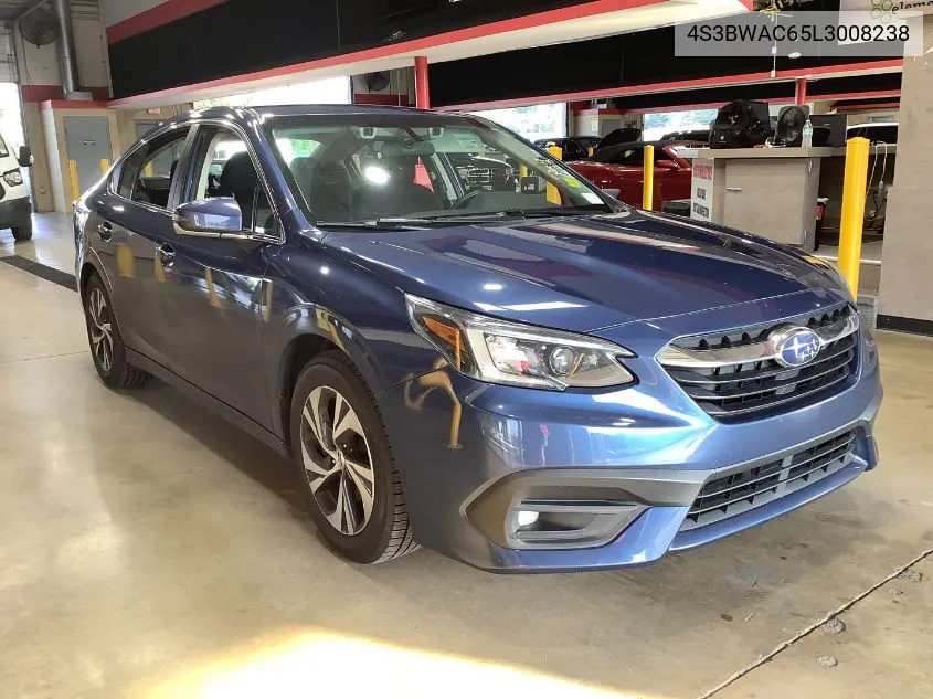 2020 Subaru Legacy Premium VIN: 4S3BWAC65L3008238 Lot: 40037409