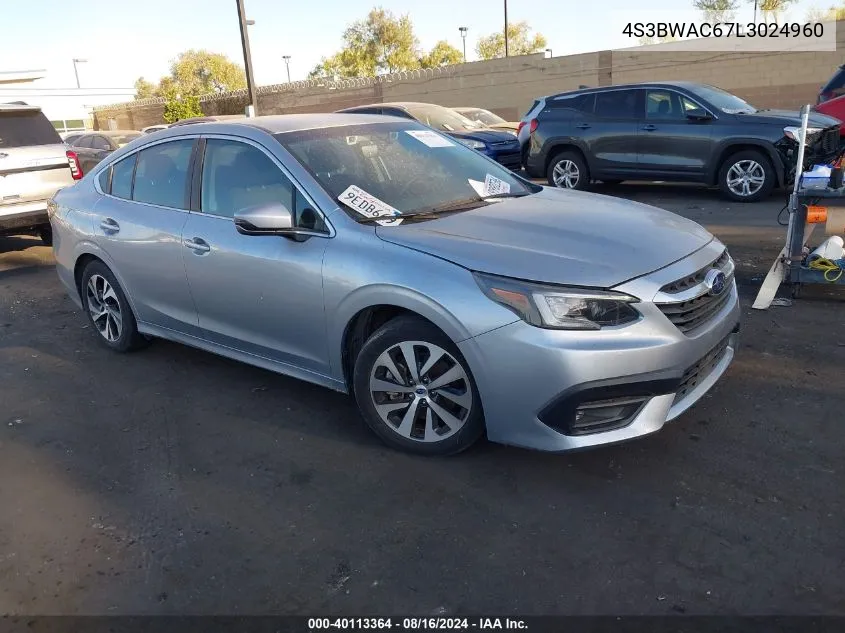 2020 Subaru Legacy Premium VIN: 4S3BWAC67L3024960 Lot: 40113364