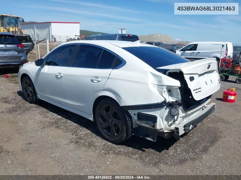 4S3BWAG68L3021463 2020 Subaru Legacy Sport