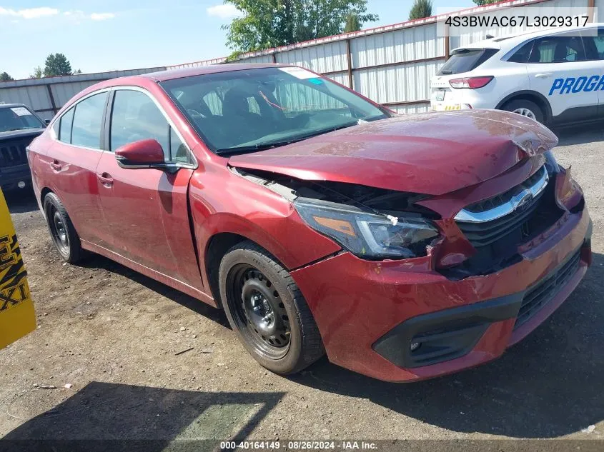 2020 Subaru Legacy Premium VIN: 4S3BWAC67L3029317 Lot: 40164149