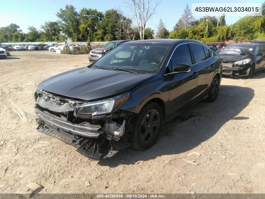 2020 Subaru Legacy Sport VIN: 4S3BWAG62L3034015 Lot: 40290938