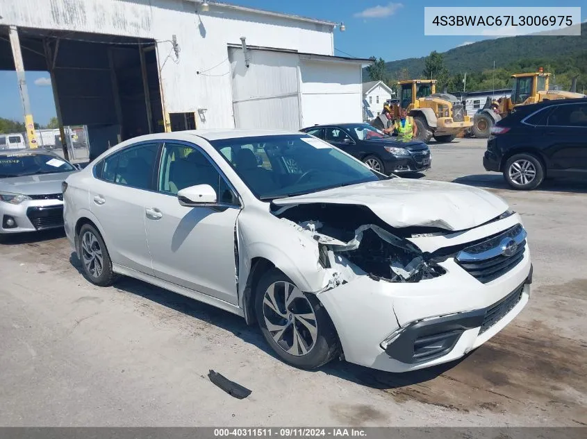 2020 Subaru Legacy Premium VIN: 4S3BWAC67L3006975 Lot: 40311511