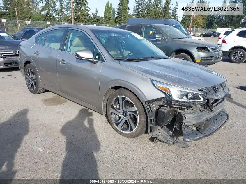 4S3BWAL69L3029366 2020 Subaru Legacy Limited