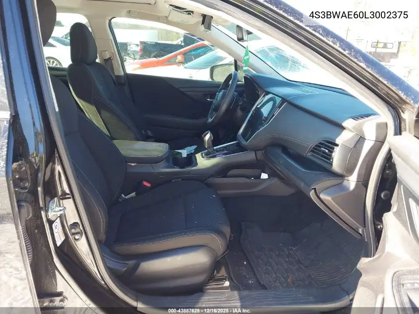 4S3BWAE60L3002375 2020 Subaru Legacy Premium