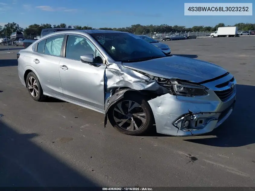 4S3BWAC68L3023252 2020 Subaru Legacy Premium